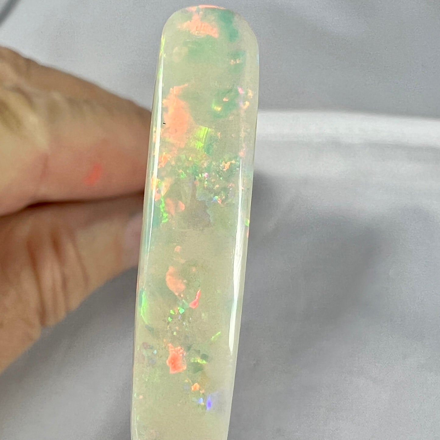 Awesome Grawin semi crystal pendant opal, showing all colours.