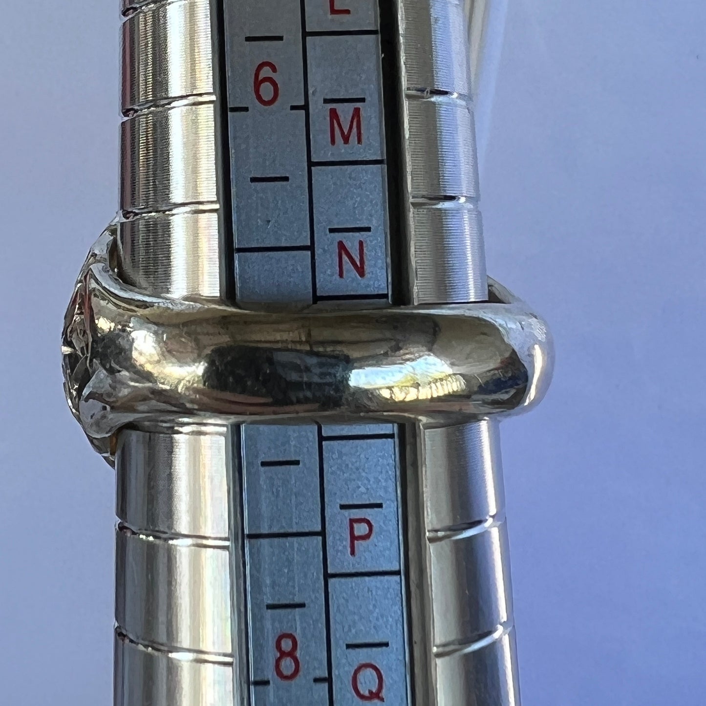 One off perfectly crafted silverwork finished with a beautiful cushion cut Coober Pedy crystal opal showing awesome greens.