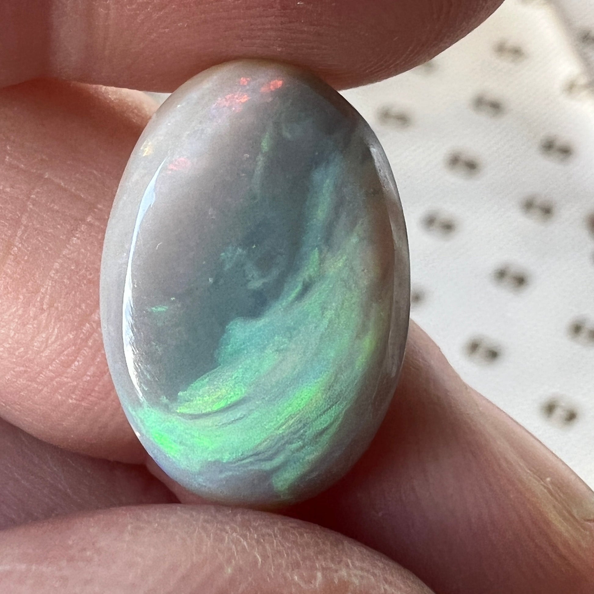 Lovely Winton picture opal, shaped to perfection.