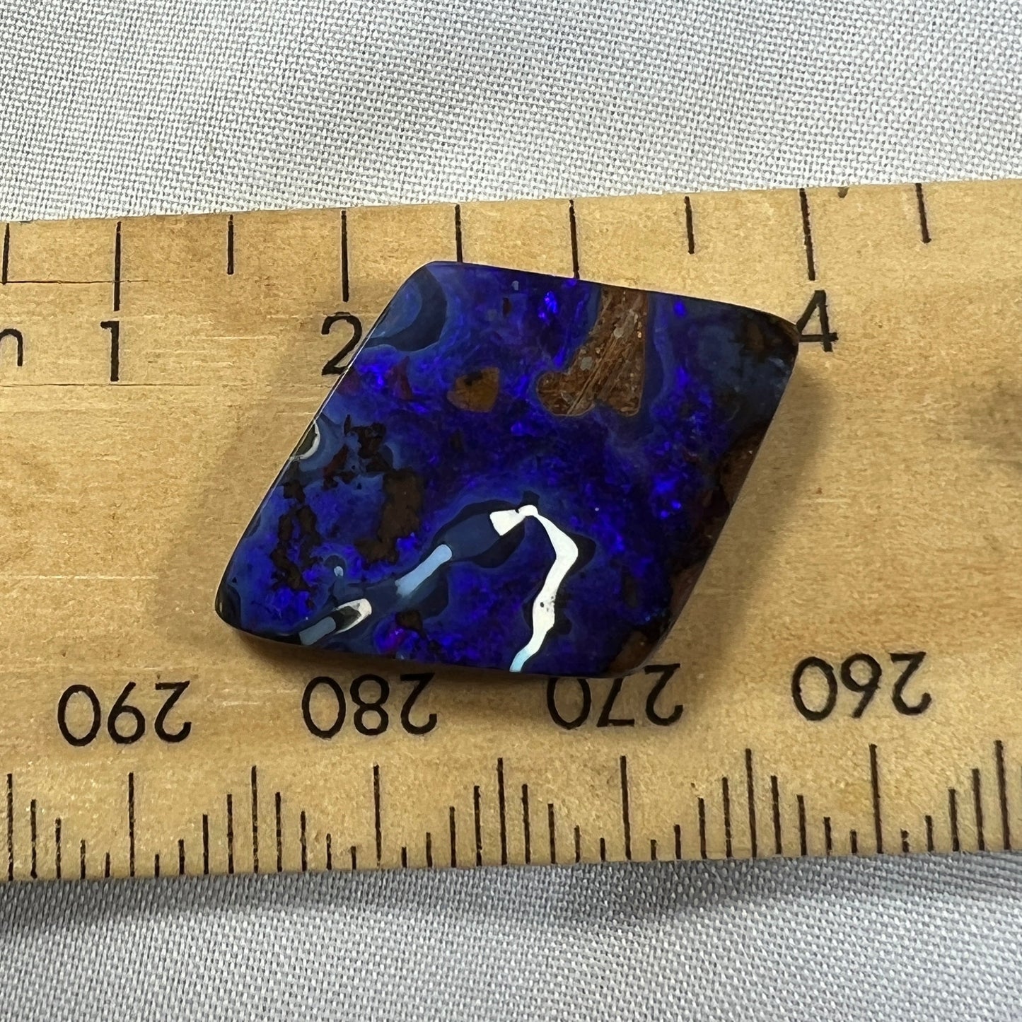 A beautiful blue piece of Winton boulder opal. 